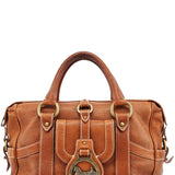 Celine Brown Leather Triomphe Tote Bag