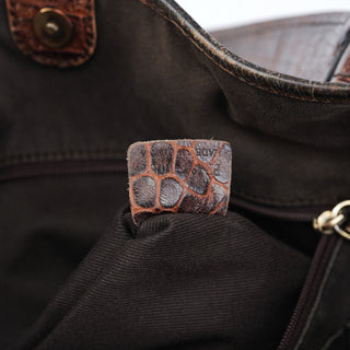 Celine Brown Macadam Bittersweet Shoulder Bag