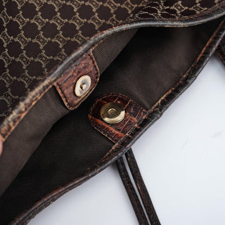 Celine Brown Macadam Bittersweet Shoulder Bag