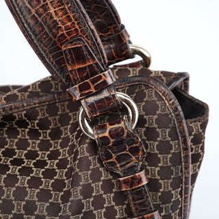 Celine Brown Macadam Bittersweet Shoulder Bag