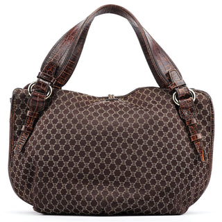 Celine Brown Macadam Bittersweet Shoulder Bag