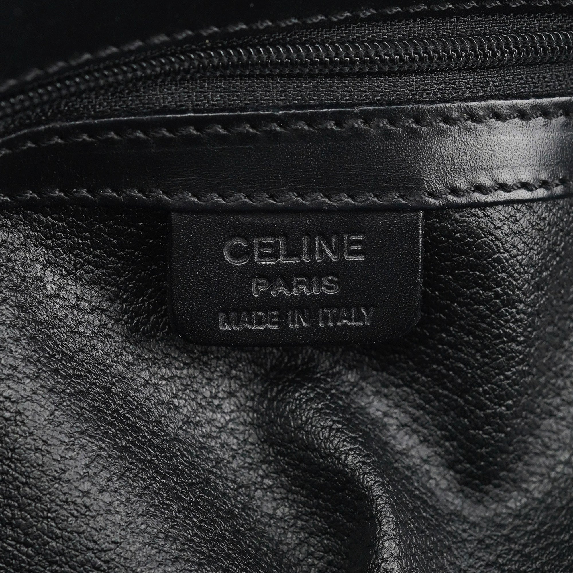 Celine Brown Macadam Canvas Shoulder Bag