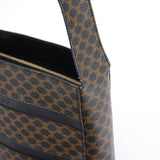 Celine Brown Macadam Canvas Shoulder Bag