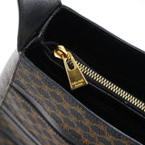 Celine Brown Macadam Canvas Shoulder Bag