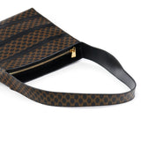 Celine Brown Macadam Canvas Shoulder Bag