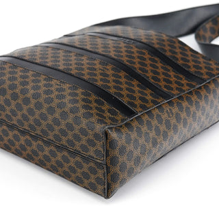 Celine Brown Macadam Canvas Shoulder Bag