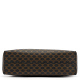 Celine Brown Macadam Canvas Shoulder Bag