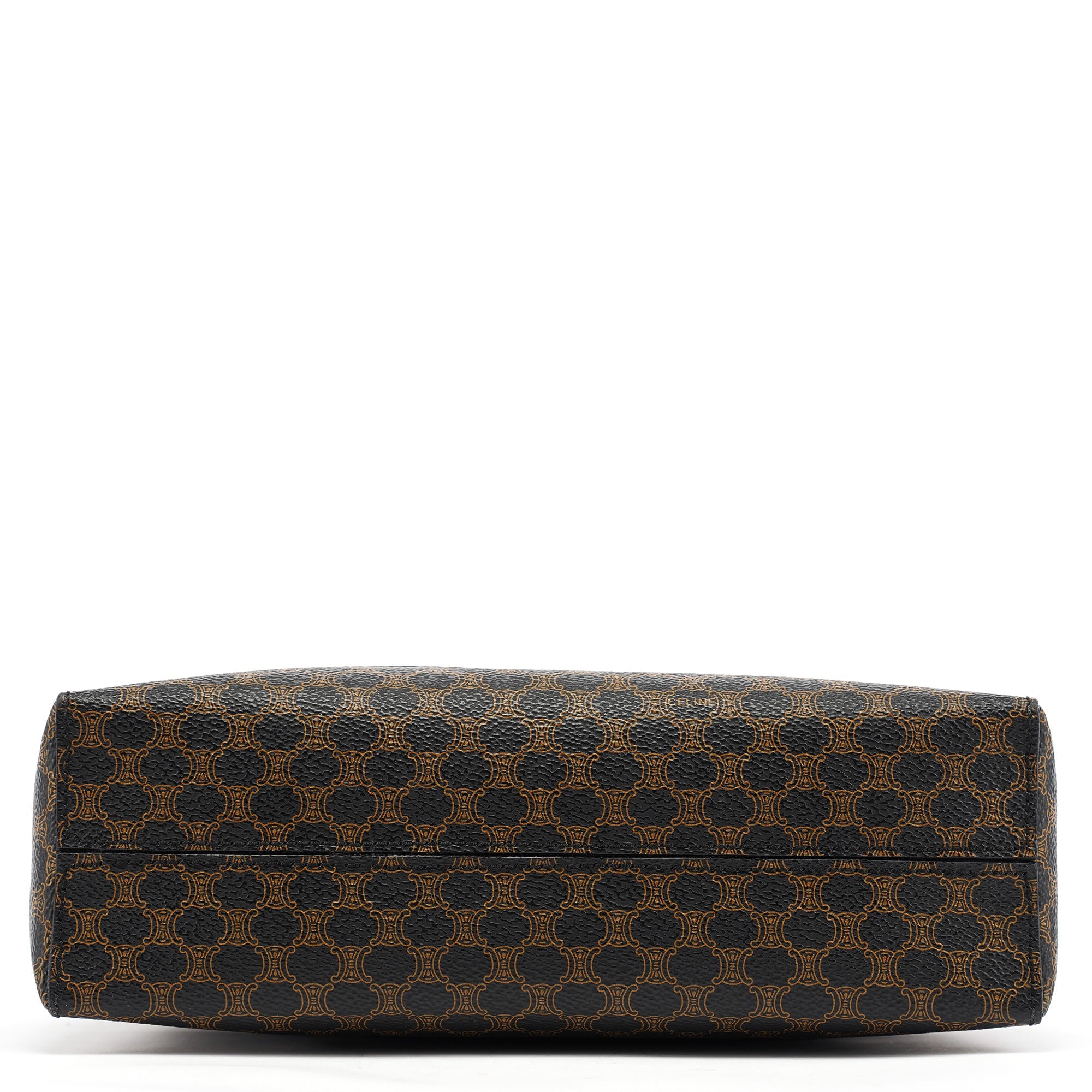 Celine Brown Macadam Canvas Shoulder Bag