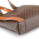 Celine Sac cabas logo en toile Macadam marron
