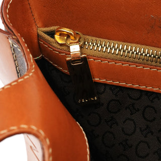 Celine Brown Macadam Logo Tote Bag