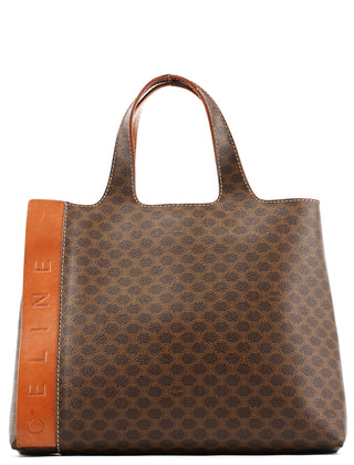 Celine Brown Macadam Logo Tote Bag