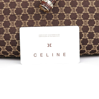 Celine Brown Macadam Monogram Bittersweet Bag