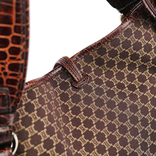 Celine Brown Macadam Monogram Bittersweet Bag