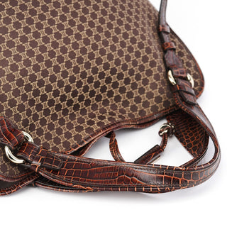 Celine Brown Macadam Monogram Bittersweet Bag