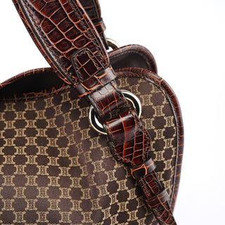 Celine Brown Macadam Monogram Bittersweet Bag