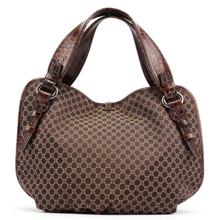 Celine Brown Macadam Monogram Bittersweet Bag