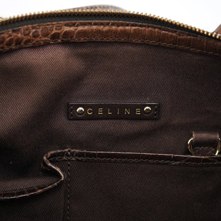 Celine Brown Macadam Monogram Tote Bag