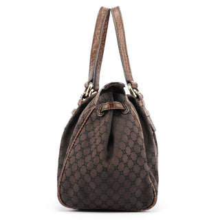 Celine Brown Macadam Monogram Tote Bag