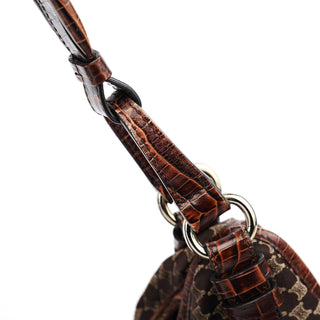 Celine Brown Macadam Shoulder Bag