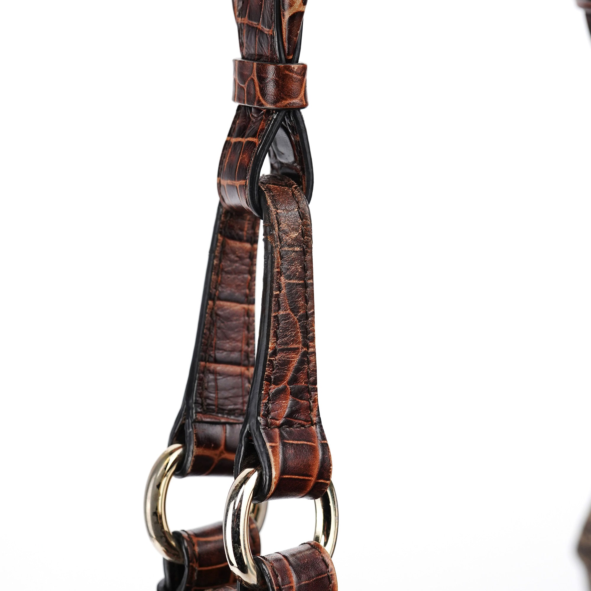 Celine Brown Macadam Shoulder Bag