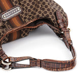 Celine Brown Macadam Shoulder Bag