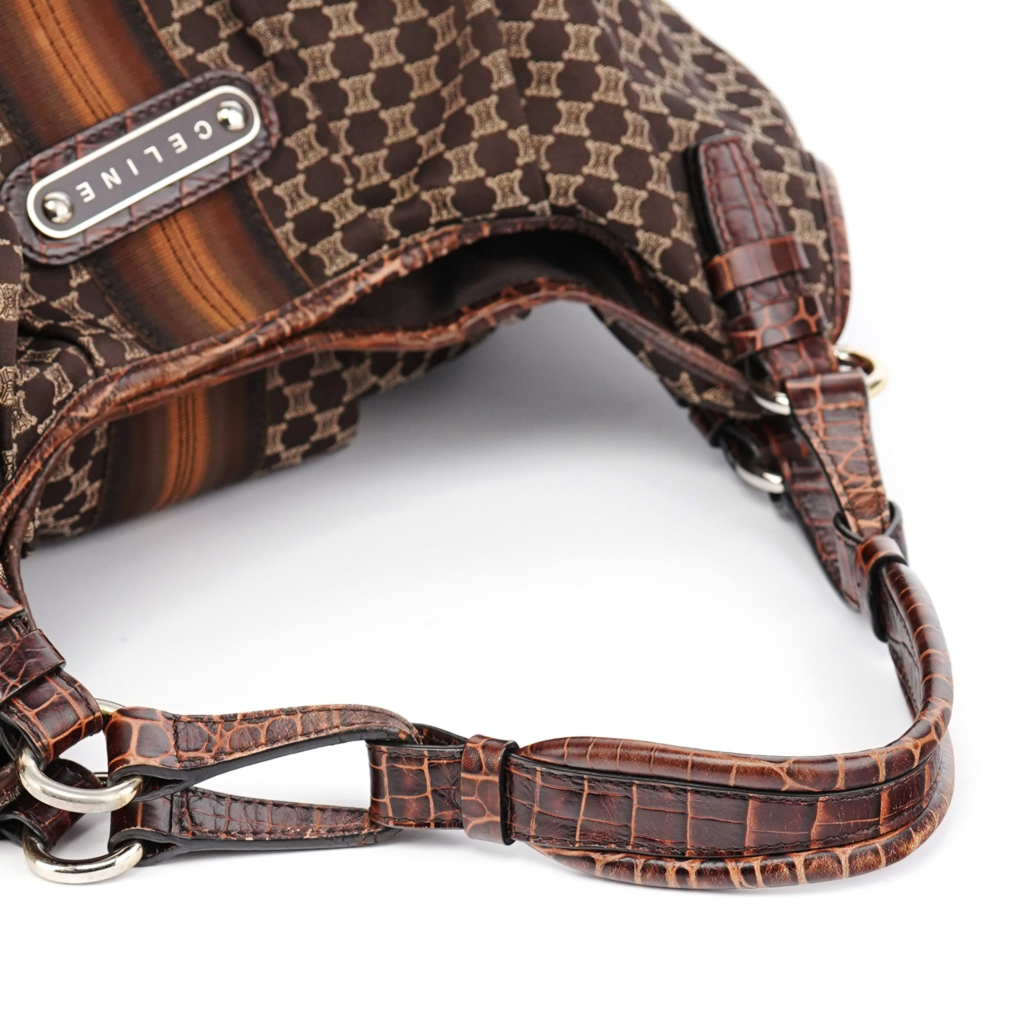 Celine Brown Macadam Shoulder Bag