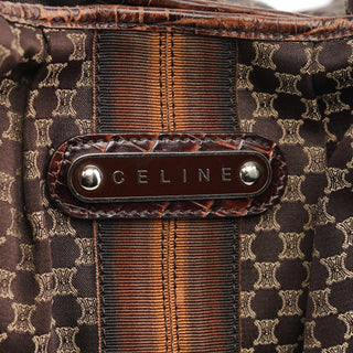Celine Brown Macadam Shoulder Bag