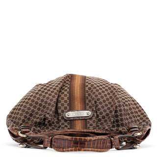 Celine Brown Macadam Shoulder Bag