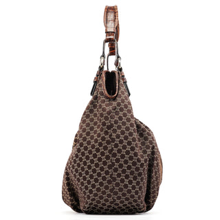 Celine Brown Macadam Shoulder Bag