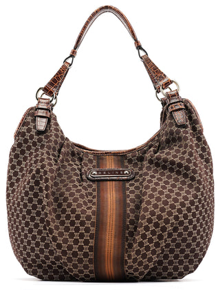Celine Brown Macadam Shoulder Bag