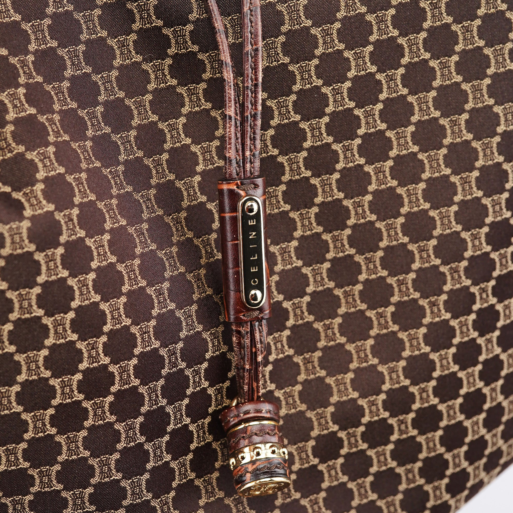 Celine Brown Monogram Bittersweet Shoulder Bag