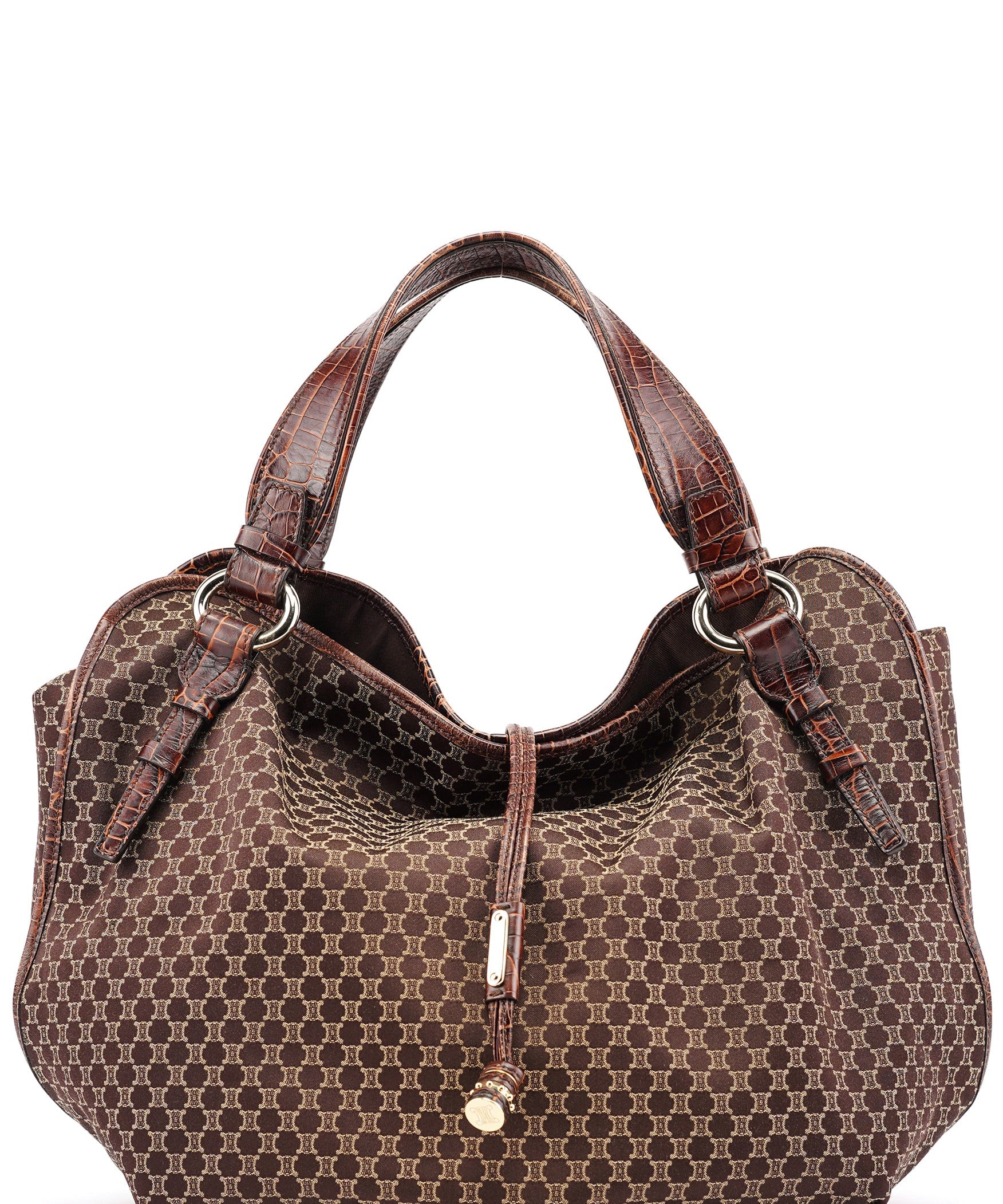 Celine Borsa a spalla Bittersweet in tela monogram marrone