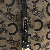 Celine Bittersweet Schultertasche aus braunem Monogramm-Jacquard