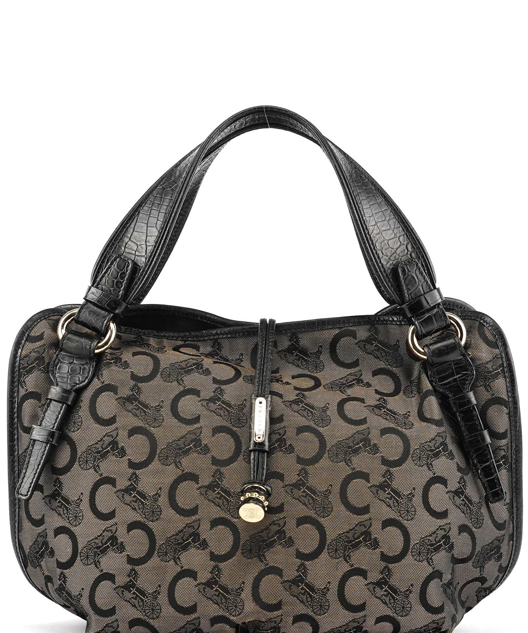Celine Brown Monogram Bittersweet Shoulder Bag