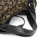 Celine Sac porté épaule Bittersweet en toile monogramme marron