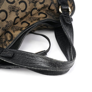 Celine Brown Monogram Canvas Bittersweet Shoulder Bag