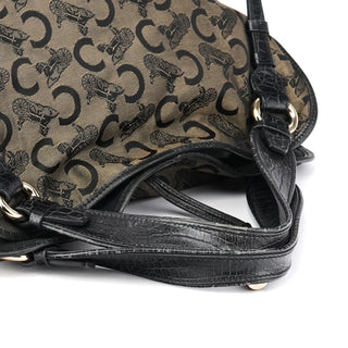 Celine Brown Monogram Canvas Bittersweet Shoulder Bag