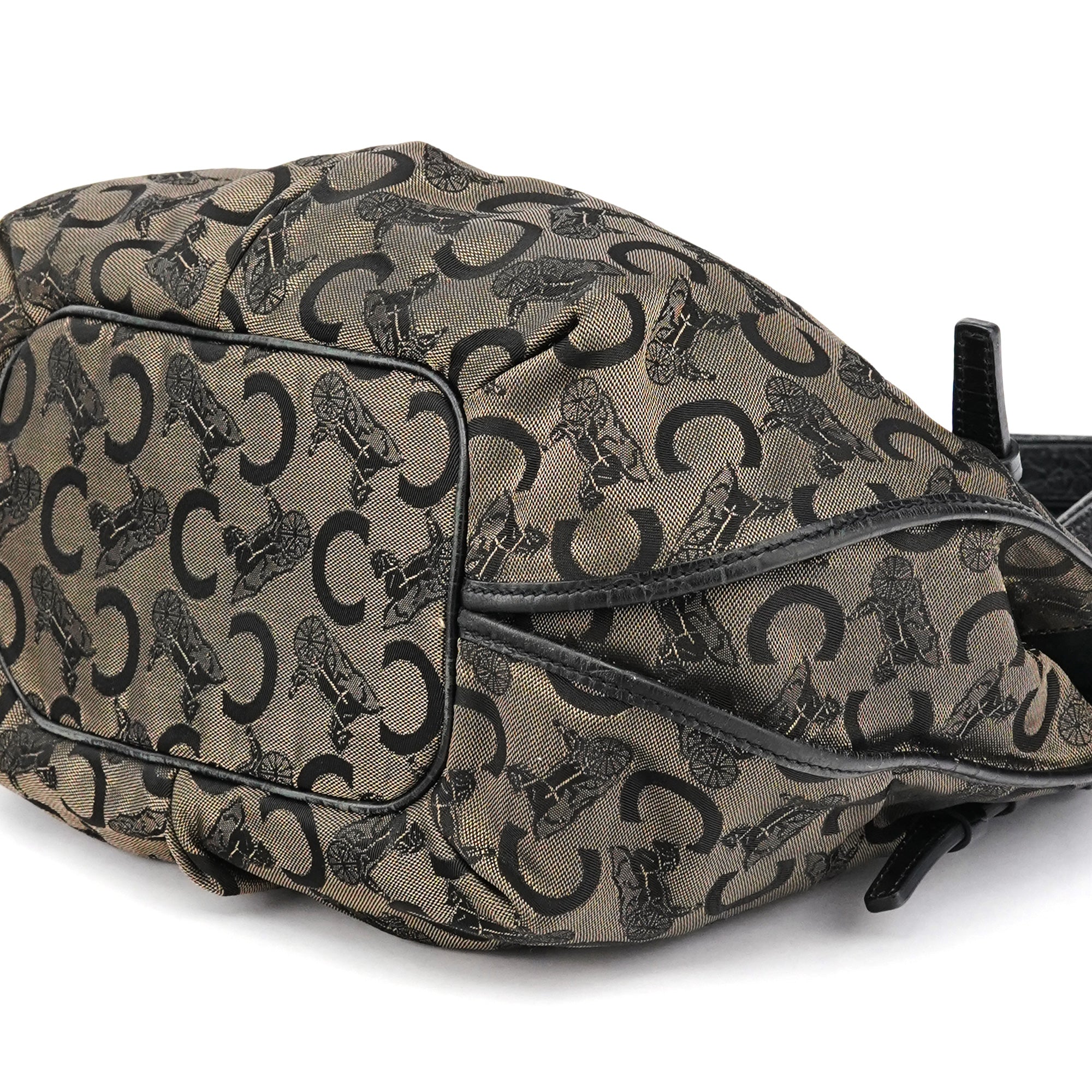 Celine Sac porté épaule Bittersweet en toile monogramme marron