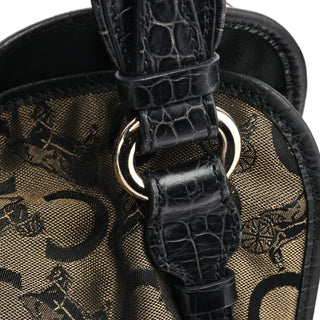 Celine Brown Monogram Canvas Bittersweet Shoulder Bag