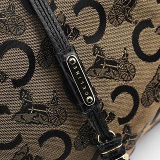 Celine Brown Monogram Canvas Bittersweet Shoulder Bag