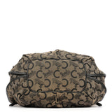 Celine Sac porté épaule Bittersweet en toile monogramme marron