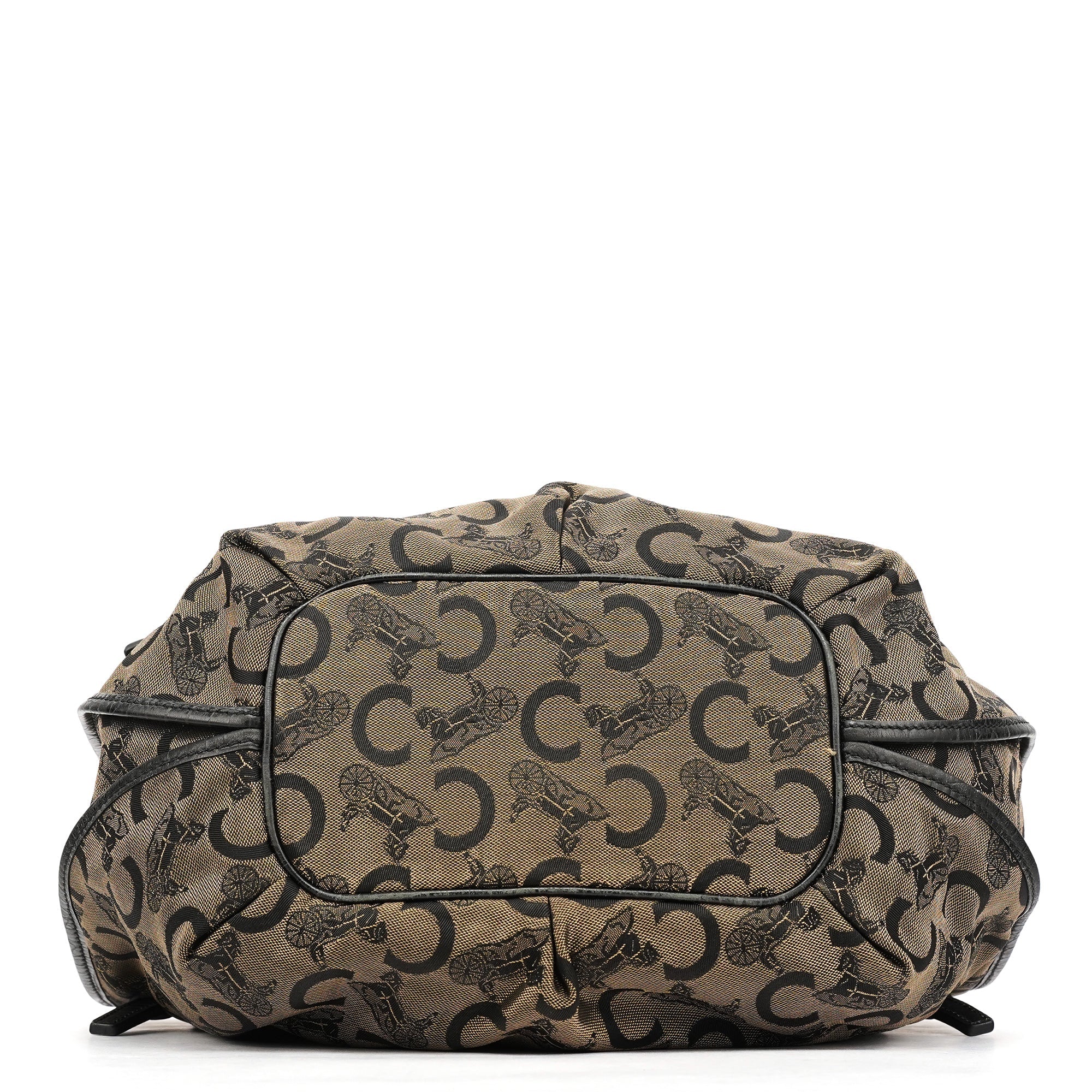 Celine Sac porté épaule Bittersweet en toile monogramme marron