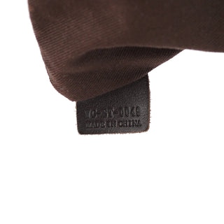 Celine Brown Monogram Croc Embossed 2-Way Bag