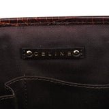 Celine Brown Monogram Leather Boogie Tote Bag