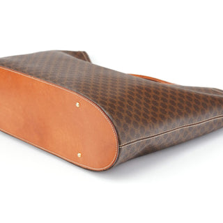 Celine Brown Monogram Round Handle Bag