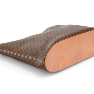 Celine Brown Monogram Round Handle Bag