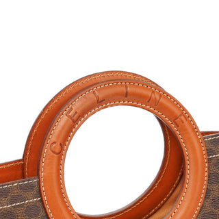 Celine Brown Monogram Round Handle Bag