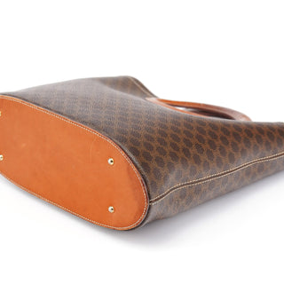 Celine Brown Monogram Round Handle Bag