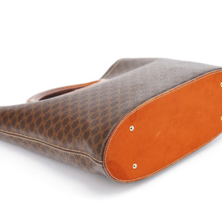 Celine Brown Monogram Round Handle Bag