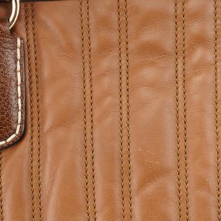 Celine Brown Quilted Calfskin Bittersweet Bag